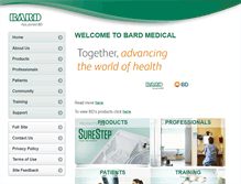 Tablet Screenshot of bardmedical.com